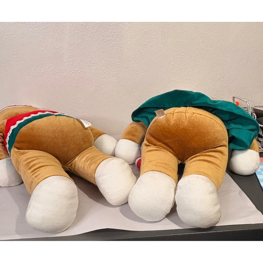 Unbranded Gingerbread Plush Set Unisex OS Brown Excellent Vintage 1990s Holiday